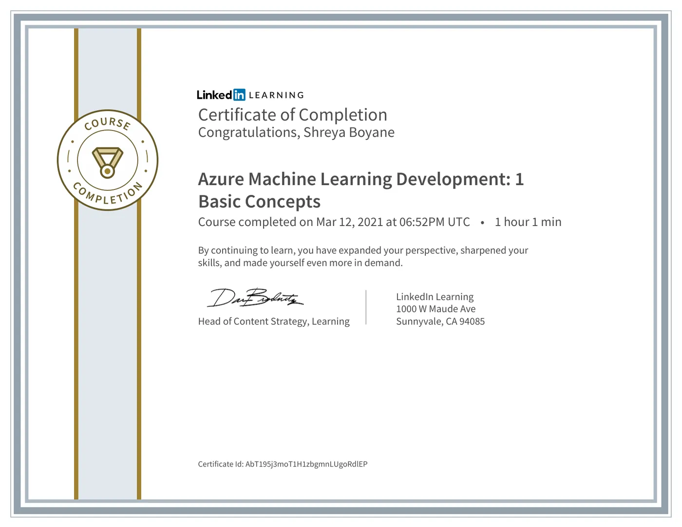 Azure Machine Learning Development: Basic Concepts, LinkedIn Learning