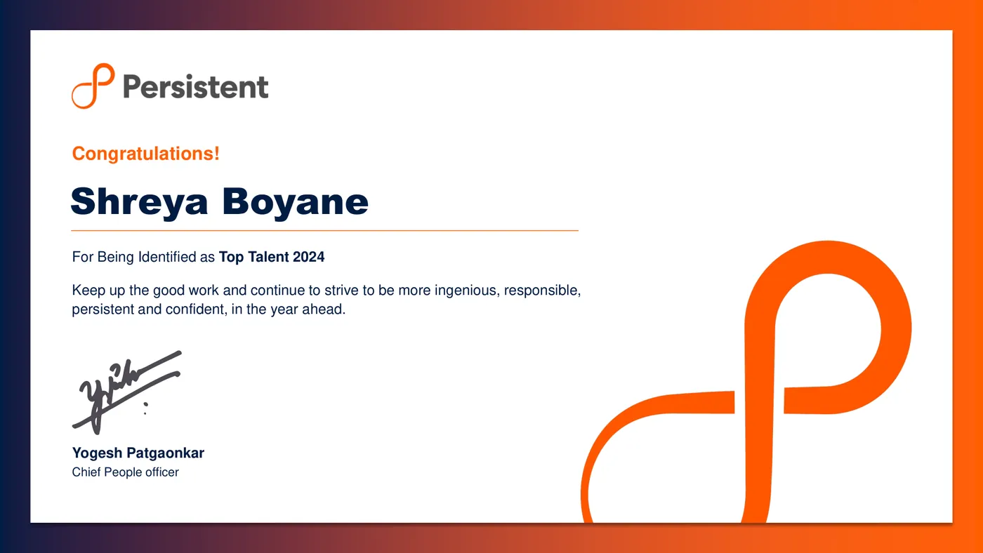 Top Talent 2024, Persistent Systems